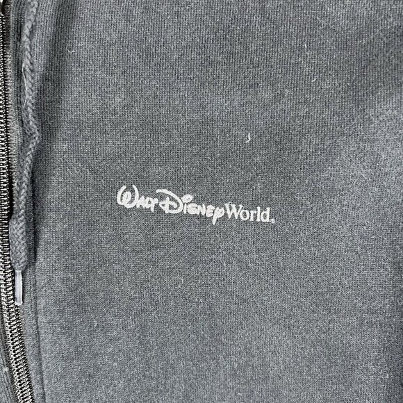 Walt Disney World Authentic Parks Full Zip Hooded Sweatshirt Size Medium Sparkly - Picture 5 of 9
